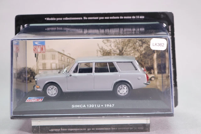 LK362 Altaya 1/43 1:43 Simca 1301 U break 1967 gris Les belles années Simca 81