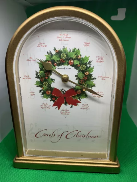 Howard Miller Clock Carols of Christmas II Battery Operated