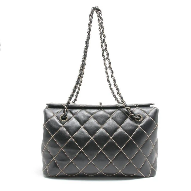 Schultertasche Chanel Schwarz