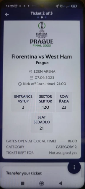 Biglietto Finale Conference League Fiorentina vs West Ham