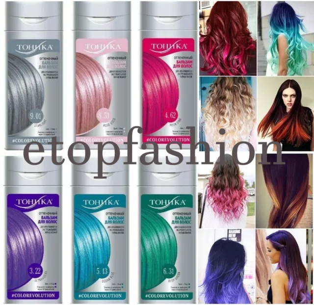 Hair colouring tinting balm Tonika shampoo colorant Wash Out Temporary , 150ml