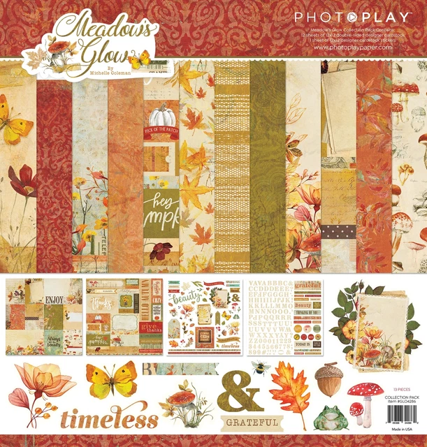 PhotoPlay Sammlungspaket 12""x12""-Meadow's Glow GLO4286