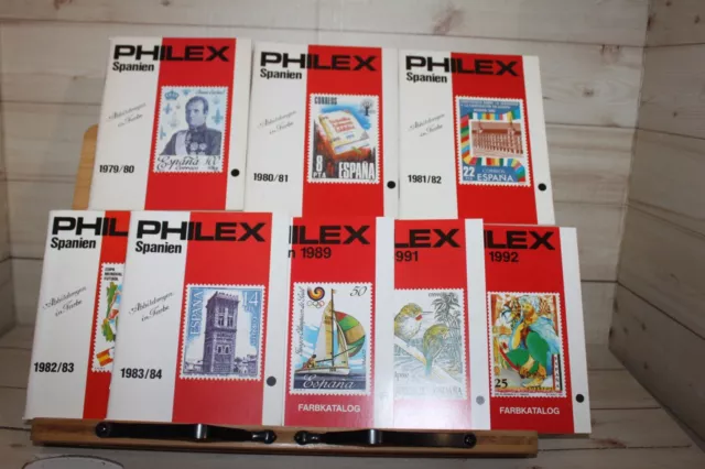 Philex Spanien 8 Kataloge 1979-1992