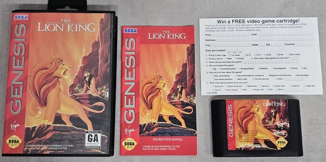 Livre Animé Interactif Le Roi Lion - Jeu PC 1995 - Version Française - Bon État Complet