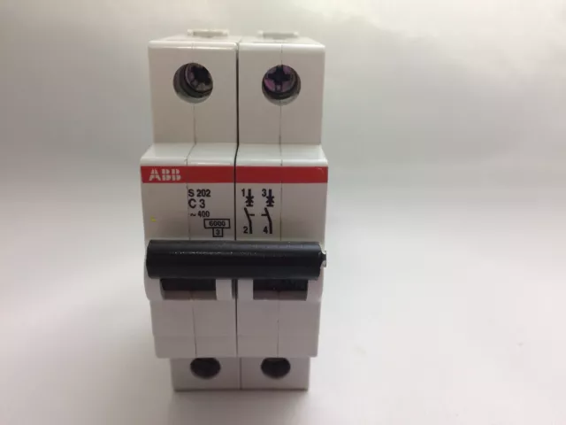 Abb S202-C3 2P 3A 277/480V Circuit Breaker