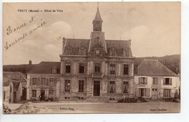 VERZY - Marne - CPA 51 - l'hotel de ville