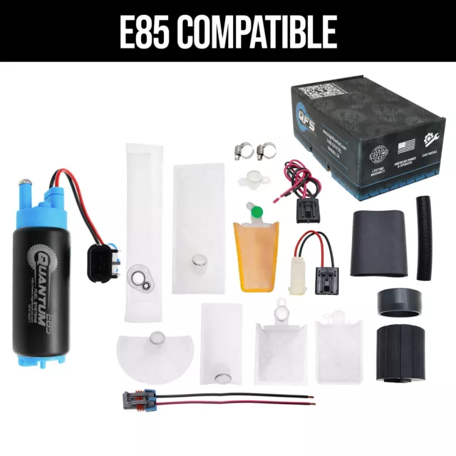 340LPH E85/Flex In-Tank EFI Performance Fuel Pump +Universal Master Install Kit