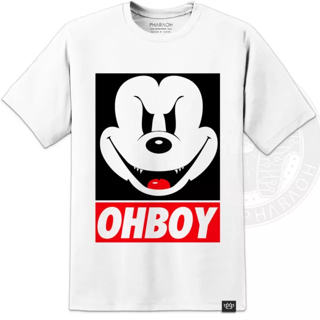 Topolino Ohboy / Obbedire Stile T Shirt Evil Disney Minnie They Live S-3XL Wylie