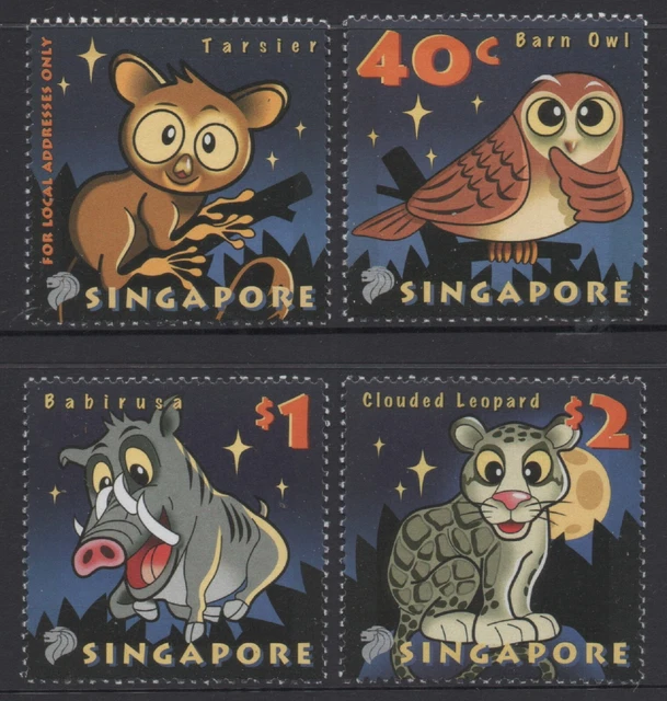 Singapore 2003 Creatures of the Night set of 4 MUH