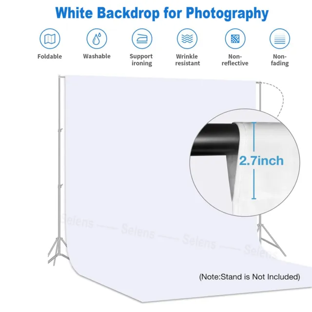 3M 6M Green White Backdrop Photo Studio Muslin Photography Background Screen