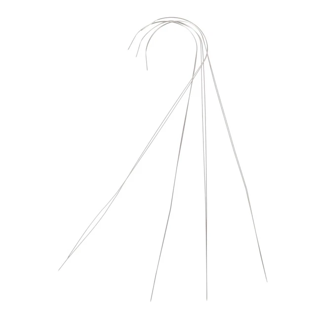 Agujas grandes con cuentas curvas para hacer joyas, 4 piezas
