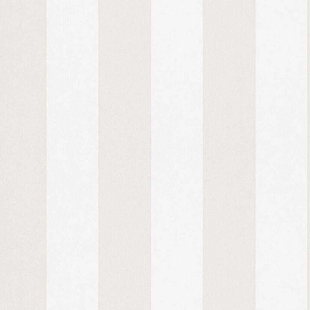 Topchic Carta da Parati Stripes Beige e Bianco