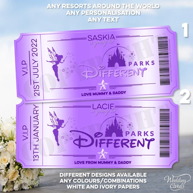 REVEAL SURPRISE DISNEYLAND Walt Wallet Disney World Paris Florida Land