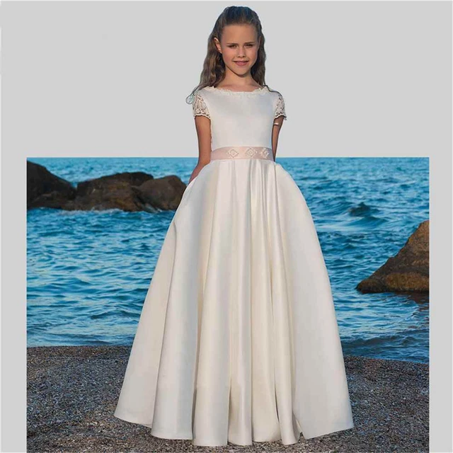 PRECIOSO VESTIDO Primera Comunión Para Niñas De 8 A 14 Años EUR 130,00 - PicClick FR