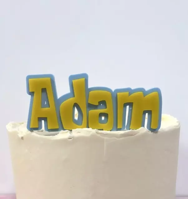 Personalised Spongebob Cake Topper Acrylic Nameplate