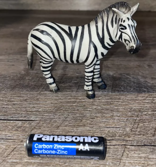 1998 Schleich Standing Adult Zebra Wildlife Animal Figure