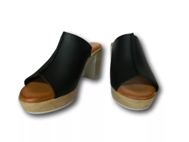 RAQUEL PEREZ Pez 02 Sabot Femme Sabots Avec Talon Medium Noir 2