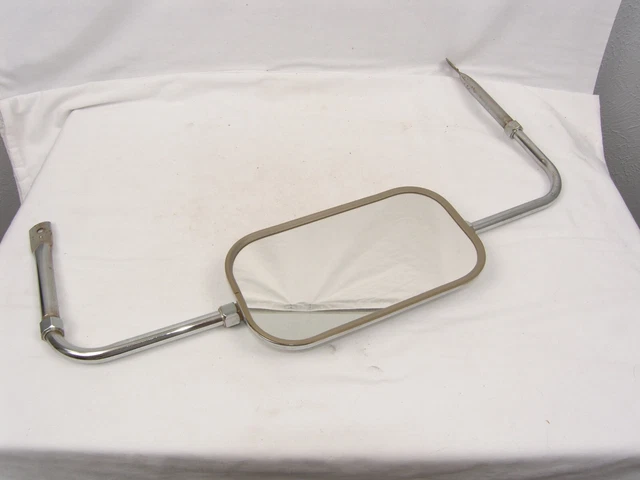 Vintage Chrome Truck West Coast Side View Towing 6 x 11 Inch Mirror + Bracket