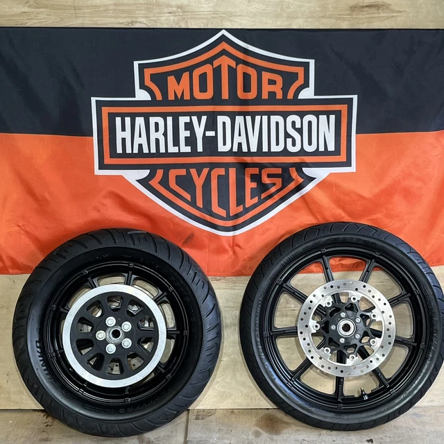 HARLEY SPORTSTER DYNA Mag 9 Spoke Wheels Rims XL1200 FXD FXR Streetbob
