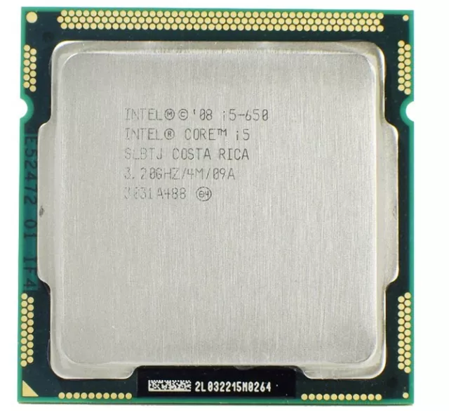 INTEL CORE I5-650 3.2GHZ 4M Cache PROCESSOR CPU LGA1156