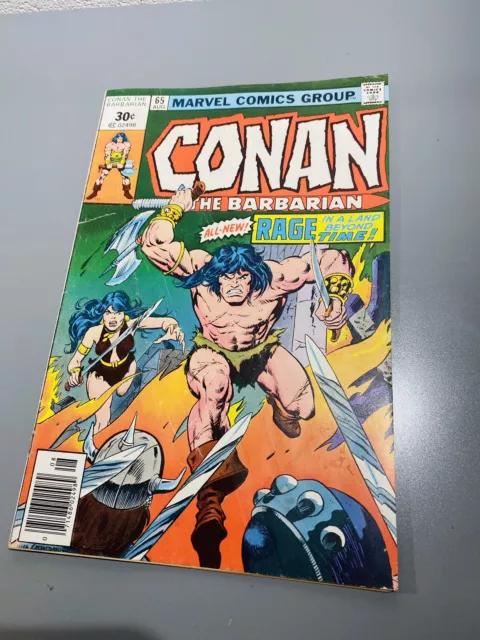 * RARE 30 Cent Price Variant* Conan the Barbarian #65 Marvel 1976 1st Print