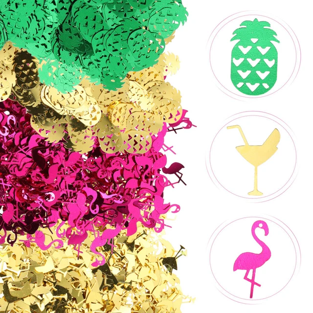 Hawaiian Confetti Luau Wedding Table Decorations Baby Sprinkle Dining