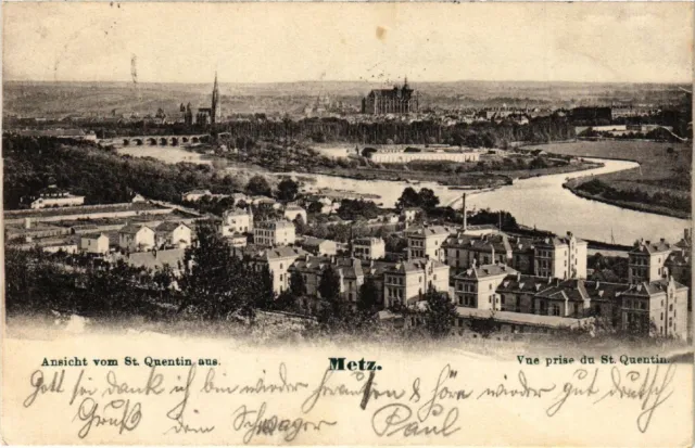 CPA AK Ansicht vom St-QUENTIN aus METZ - Vue prise du St-QUENTIN (455031)