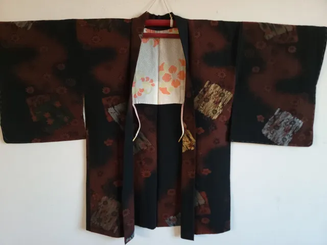 Antique Japanese Silk  KIMONO jacket haori,Haori,KIMONO Dress,Antique,J
