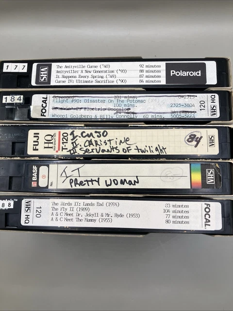 USED VHS VIDEO Tapes 90s & Ads Pre Recorded Videos Bundle $21.05