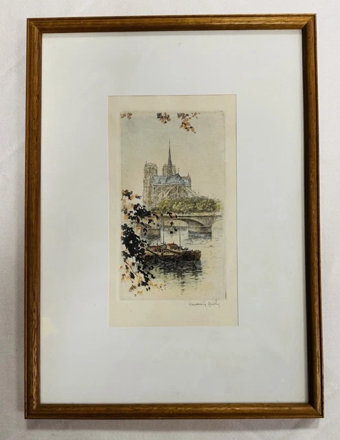 Henri Le Riche, French(1867〜1944) Paris Henri le Riche (1868-1944) - Signed Original Etching, Along
