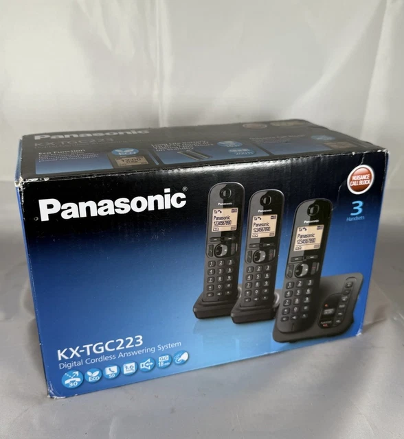 PANASONIC Cordless Trio KX-TGB613JTB Black