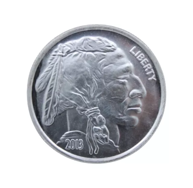 Liberty Indian Head Buffalo 2013 USA 1 Troy oz .999 Fine Silver Round Coin USA