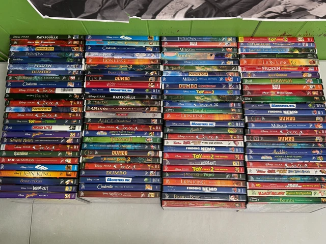ABOUT 100 DISNEY cartoon & movie DVD LOT reseller bulk wholesale show