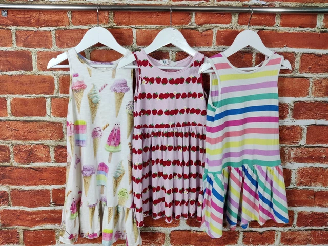 Girls Bundle Age 5-6 Years Next M&S H&M Summer Dress Set Jersey Sun Kids 116Cm