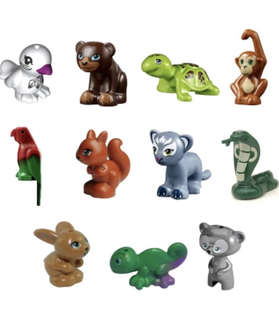 lego 11 pcs fidelium party favors lego friend animals zoo jungle bundle