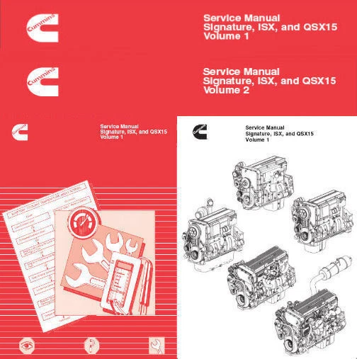 CUMMINS SIGNATURE ISX and QSX15 Shop Service Manual Engine Repair Workshop CD $34.45 - PicClick CA