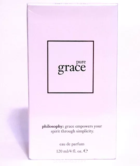 Filosofía Pure Grace Eau De Parfum Spray 4 Oz Edp Factory Box! ¡Asombroso!