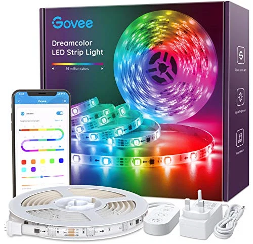 DREAMCOLOUR LED STRIP Lights, Govee 5M Music Sync Phone Controlled