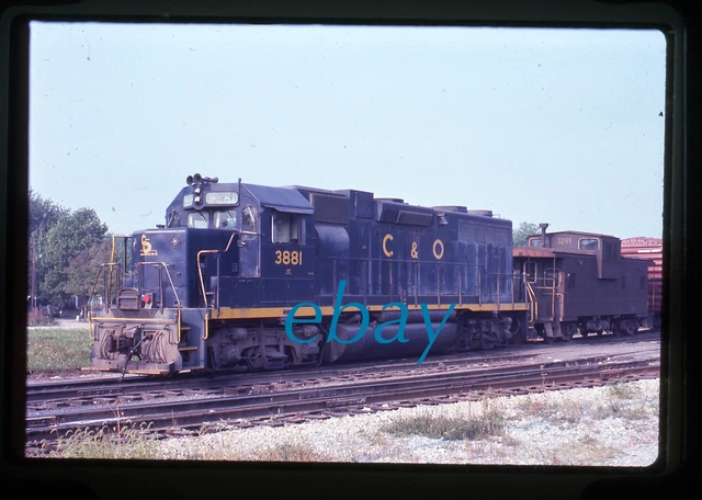 Orig Slide Chesapeake & Ohio C&O #3881 GP38 1976