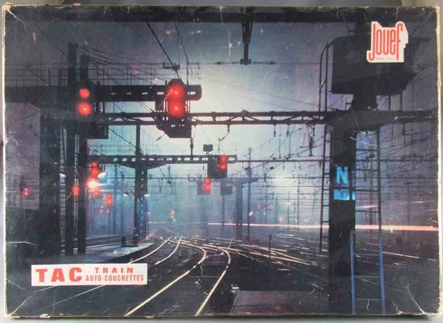 Coffret Train Jouef 754 Ho SNCF Auto Couchettes TAC BB 9201 + 2 Wagons STVA + 1 Voiture
