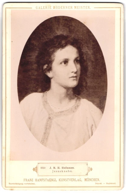Fotografie Franz Hanfstängl, München, Gemälde Jesusknabe, Foto nach Orig. von J