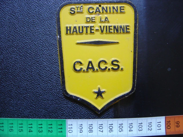 Médaille Plaque - Société Canine Midi Côte D'Azur - Argent Plaqué - XXème