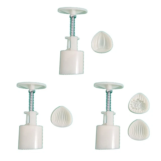 Moldes de plástico para pastel de luna en forma de castaño estampillas cortadoras de pastel de luna moldes para cocina