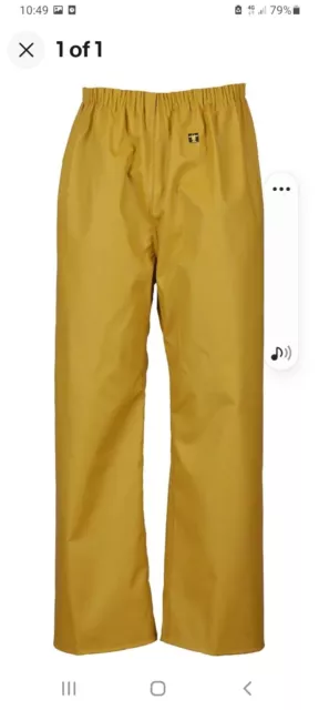 PANTALONI GIALLI POLLO NYLON TAGLIA M GUY COTTEN alciumpeche (X/Large)