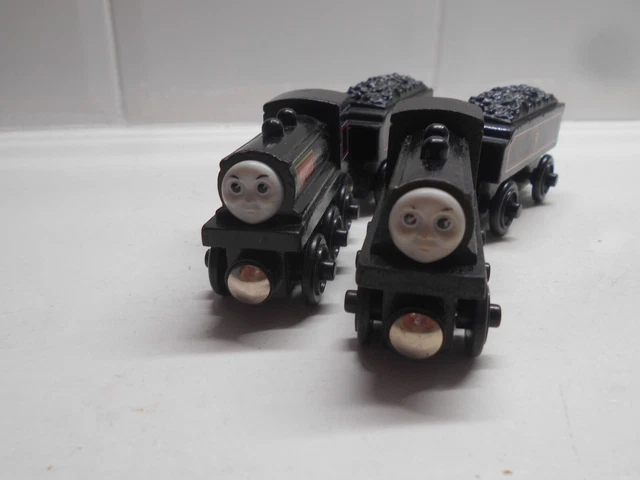 WOODEN THOMAS THE tank engine trains donald and douglas £30.00 ...