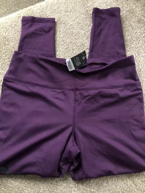 Crivit Ladies Women’s Thermal Sports Leggings Purple Size Large 16/18 Running