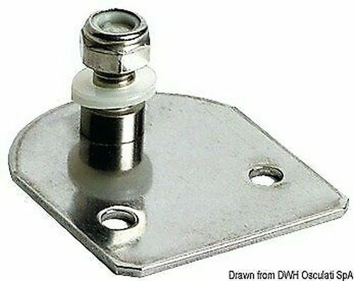 Plaque Inox Plat Broche 23 X 8 MM Marque Osculati 38.012.99