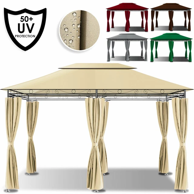 KESSER® Pavillon 4x3m Festzelt Partyzelt Pavillion Garten Zelt Gartenpavillon