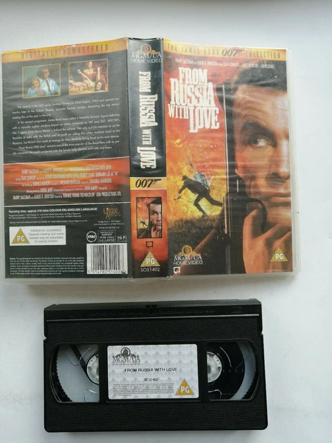 From Russia With Love VHS Video 1963 James Bond Sean Connery