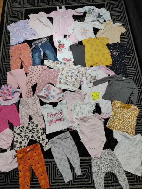 #231💜 Huge Bundle Of Baby Girl Clothes 6-9months NEXT GEORGE PRIMARK NUTMEG